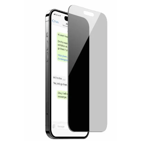 PURO - Tvrdené sklo Privacy pre iPhone 15 Plus, číra