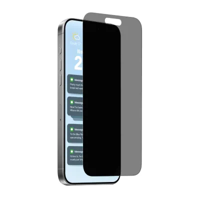 PURO - Tvrdené sklo Privacy pre iPhone 17/17 Pro/16, číra