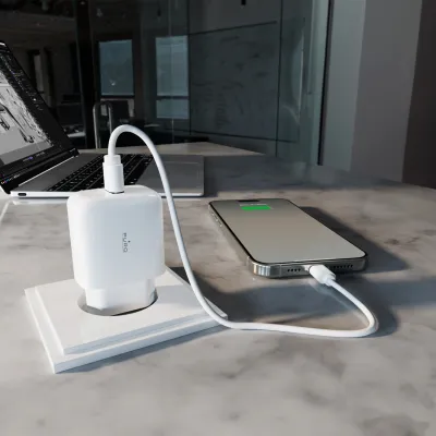 PURO - Cestovný adaptér Daily 1, USB-A, 10 W, biela