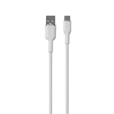 PURO - Kábel USB-C/USB-A, 60 W, Soft, 1,5 m, biela