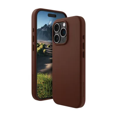 dbramante1928 - Puzdro Roskilde 2 s MagSafe pre iPhone 16 Pro, dark tan