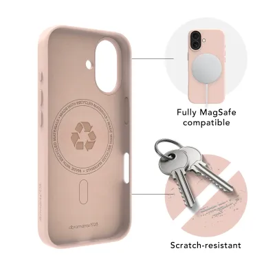 dbramante1928 - Puzdro Roskilde ICON s MagSafe pre iPhone 17, pink sand