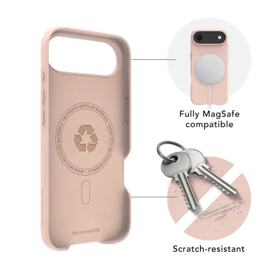 dbramante1928 - Puzdro Roskilde ICON s MagSafe pre iPhone 17 Air, pink sand