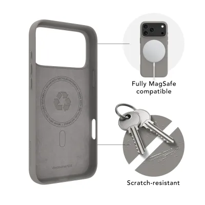 dbramante1928 - Puzdro Roskilde ICON s MagSafe pre iPhone 17 Pro Max, river stone