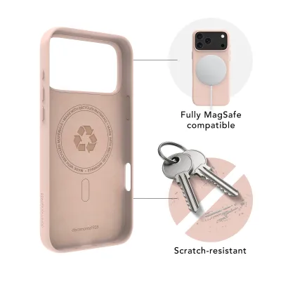 dbramante1928 - Puzdro Roskilde ICON s MagSafe pre iPhone 17 Pro Max, pink sand