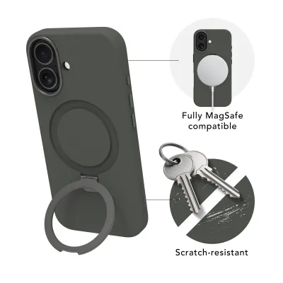 dbramante1928 - Puzdro Roskilde Kick ICON s MagSafe pre iPhone 17, forest shadow