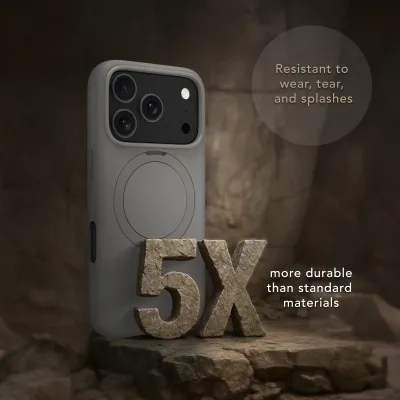 dbramante1928 - Puzdro Roskilde Kick ICON s MagSafe pre iPhone 17 Pro, river stone