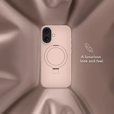 dbramante1928 - Puzdro Roskilde Kick ICON s MagSafe pre iPhone 17, pink sand