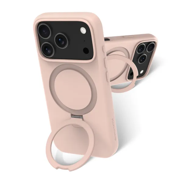 dbramante1928 - Puzdro Roskilde Kick ICON s MagSafe pre iPhone 17 Pro, pink sand