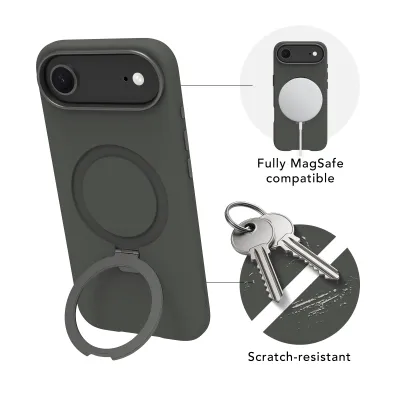 dbramante1928 - Puzdro Roskilde Kick ICON s MagSafe pre iPhone 17 Air, forest shadow