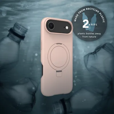 dbramante1928 - Puzdro Roskilde Kick ICON s MagSafe pre iPhone 17 Air, pink sand