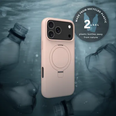 dbramante1928 - Puzdro Roskilde Kick ICON s MagSafe pre iPhone 17 Pro Max, pink sand