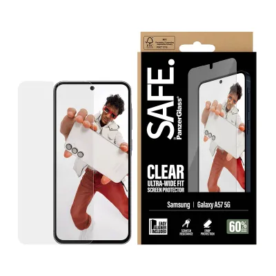 SAFE - Tvrdené sklo UWF s aplikátorom pre Samsung Galaxy A57, číra