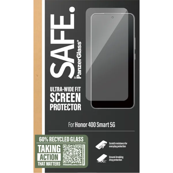 SAFE - Tvrdené sklo UWF pre Honor 400 Smart, čierna