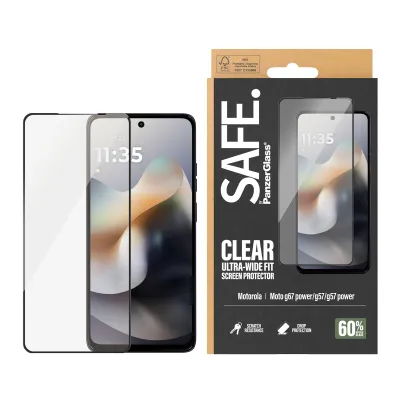 SAFE - Tvrdené sklo UWF pre Motorola Moto G67 Power/G57/G57 Power, čierna