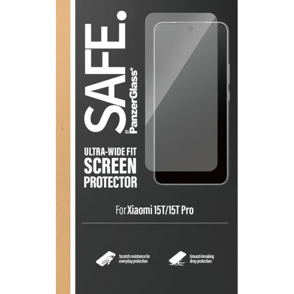 SAFE - Tvrdené sklo UWF pre Xiaomi 15T/15T Pro, čierna