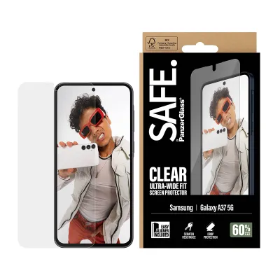 SAFE - Tvrdené sklo UWF s aplikátorom pre Samsung Galaxy A37, číra