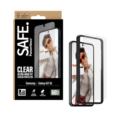 SAFE - Tvrdené sklo UWF s aplikátorom pre Samsung Galaxy A37, číra