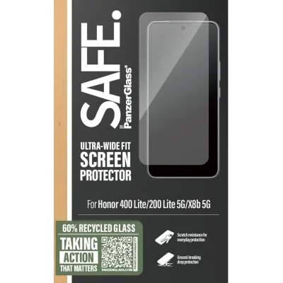 SAFE - Tvrdené sklo UWF pre Honor 400 Lite, čierna