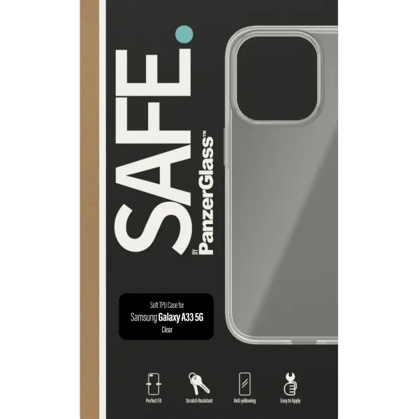 SAFE - Puzdro TPU pre Samsung Galaxy A33 5G, transparentná