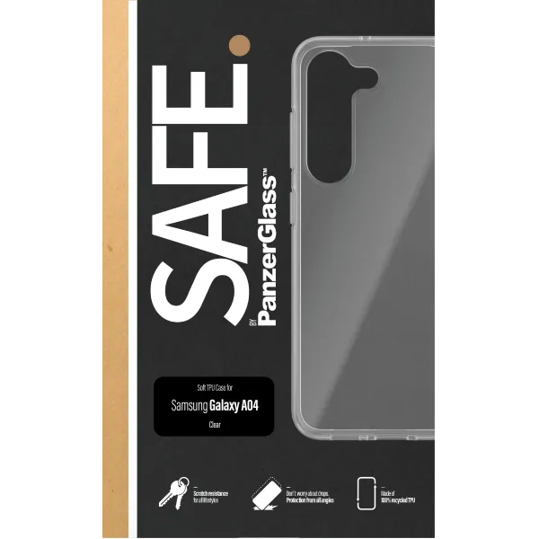 SAFE - Puzdro TPU pre Samsung Galaxy A04, transparentná