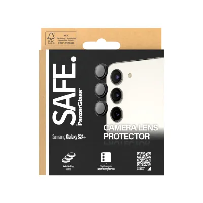SAFE - Ochranný kryt objektívu pre Samsung Galaxy S24+, čierna