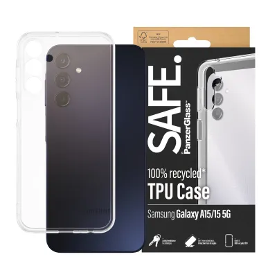 SAFE - Puzdro TPU pre Samsung Galaxy A15/A15 5G, transparentná
