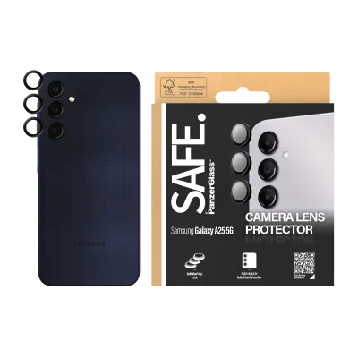 SAFE - Ochranný kryt objektívu pre Samsung Galaxy A25 5G, čierna