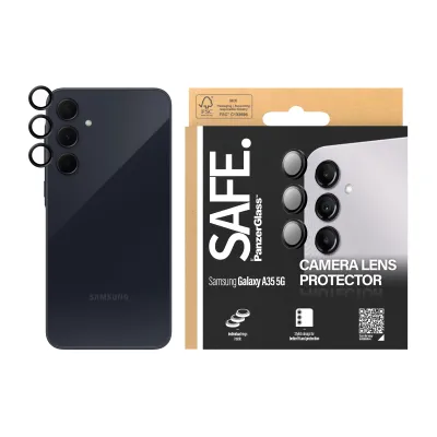 SAFE - Ochranný kryt objektívu pre Samsung Galaxy A34 5G, čierna