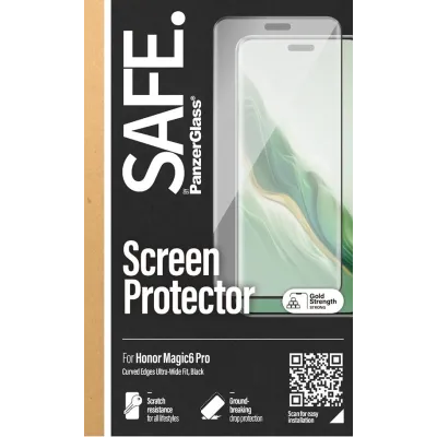 SAFE - Tvrdené sklo UWF pre Honor Magic6 Pro, čierna
