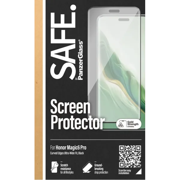 SAFE - Tvrdené sklo UWF pre Honor Magic6 Pro, čierna