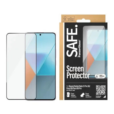 SAFE - Tvrdené sklo UWF pre Xiaomi Redmi Note 13 Pro 5G, čierna