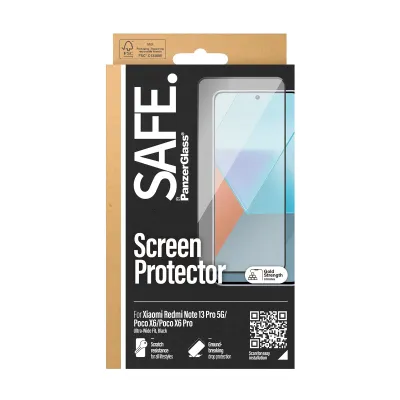 SAFE - Tvrdené sklo UWF pre Xiaomi Redmi Note 13 Pro 5G, čierna