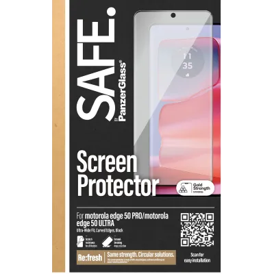 SAFE - Tvrdené sklo UWF pre Motorola Edge 50 Pro, čierna