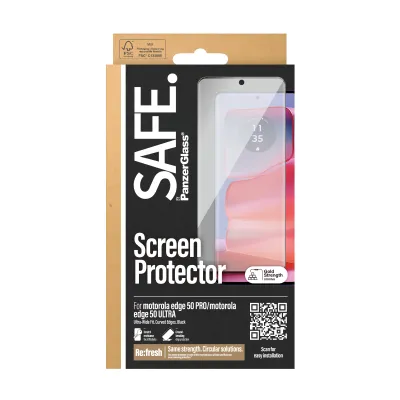 SAFE - Tvrdené sklo UWF pre Motorola Edge 50 Pro, čierna