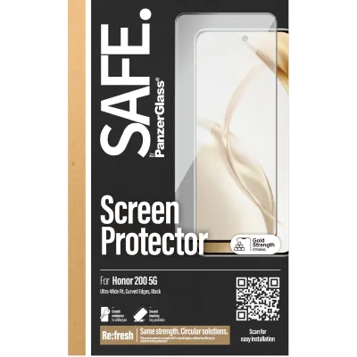 SAFE - Tvrdené sklo UWF pre Honor 200, čierna