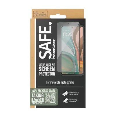 SAFE - Tvrdené sklo UWF pre Motorola Moto G75 5G, čierna