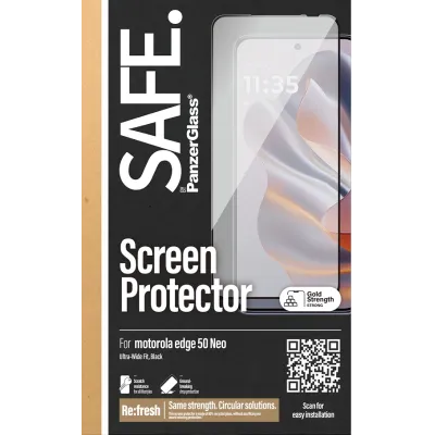 SAFE - Tvrdené sklo UWF pre Motorola Edge 50 Neo, čierna