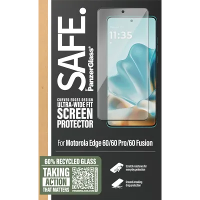 SAFE - Tvrdené sklo UWF pre Motorola Edge 60/60 Pro/60 Fusion, čierna