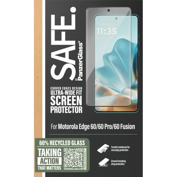 SAFE - Tvrdené sklo UWF pre Motorola Edge 60/60 Pro/60 Fusion, čierna