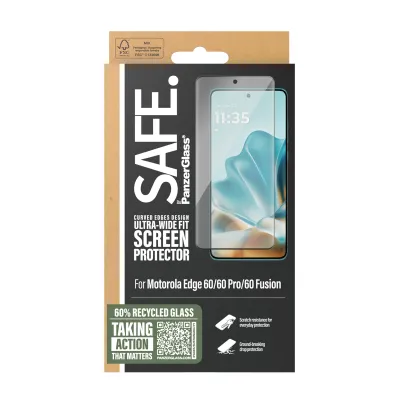 SAFE - Tvrdené sklo UWF pre Motorola Edge 60/60 Pro/60 Fusion, čierna