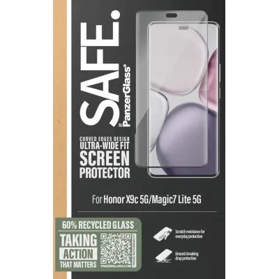 SAFE - Tvrdené sklo UWF pre Honor X9c 5G/Magic7 Lite 5G, čierna