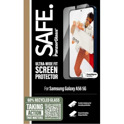 SAFE - Tvrdené sklo UWF s aplikátorom pre Samsung Galaxy A56 5G, číra