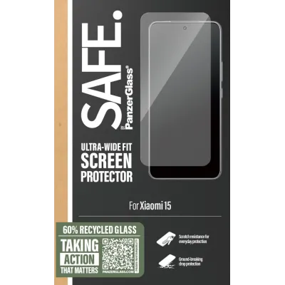 SAFE - Tvrdené sklo UWF pre Xiaomi 15, čierna
