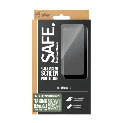 SAFE - Tvrdené sklo UWF pre Xiaomi 15, čierna