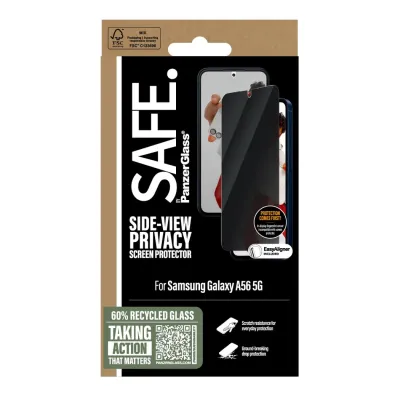 SAFE - Tvrdené sklo UWF Privacy pre Samsung Galaxy A56 5G, čierna