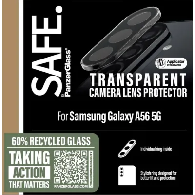 SAFE - Ochranný kryt objektívu pre Samsung Galaxy A56 5G, transparentná