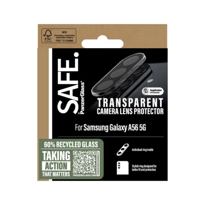 SAFE - Ochranný kryt objektívu pre Samsung Galaxy A56 5G, transparentná