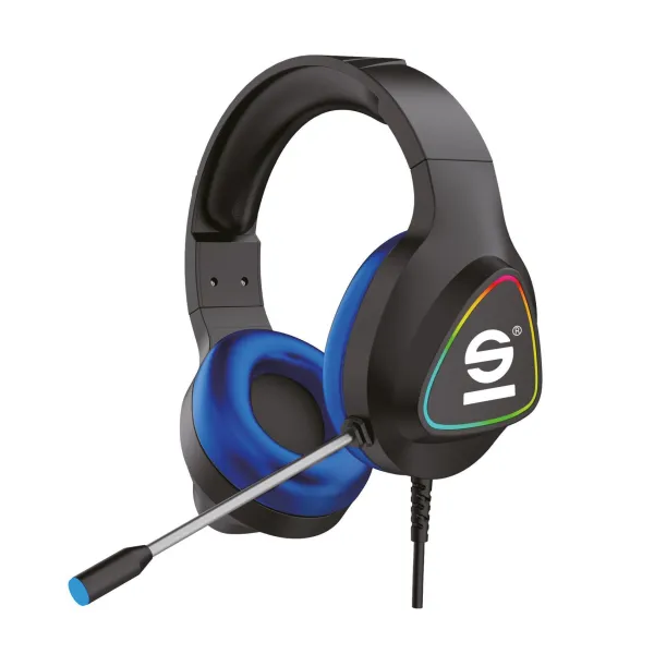 Sparco - Slúchadlá EVO HAZARD, modrá/čierna
