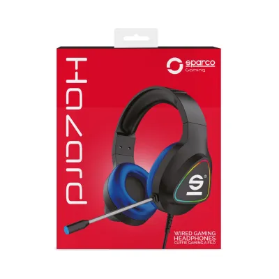 Sparco - Slúchadlá EVO HAZARD, modrá/čierna